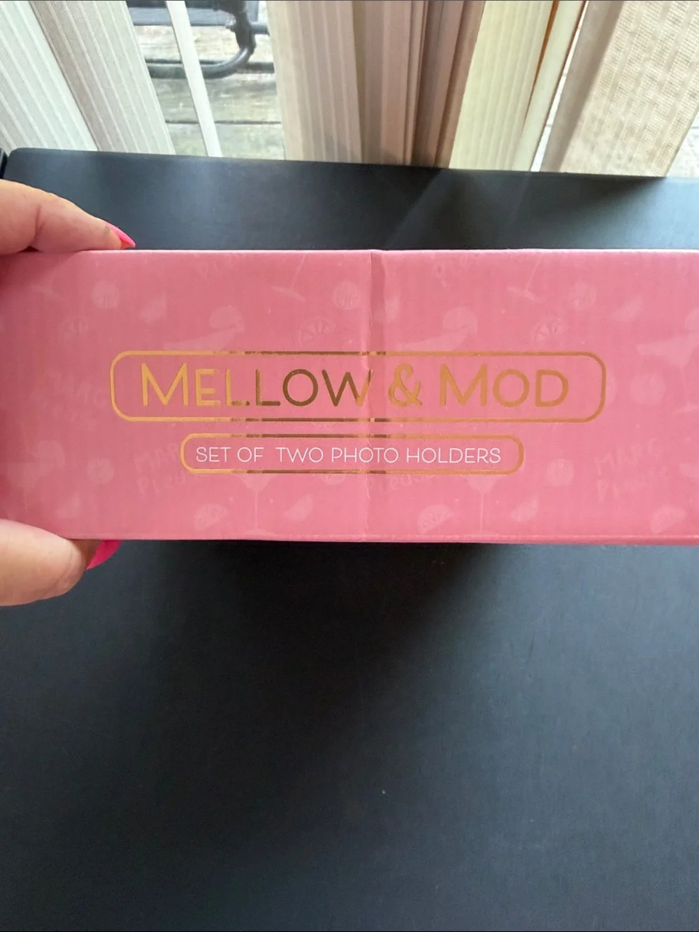 Mellow & Mod Set of Two Lime-Themed Photo Holders